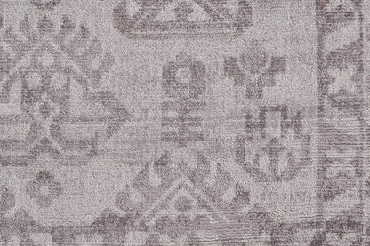 5' X 8' Gray Abstract Hand Woven Area Rug