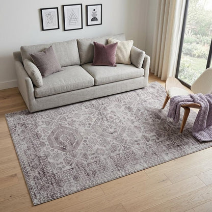 5' X 8' Gray Abstract Hand Woven Area Rug