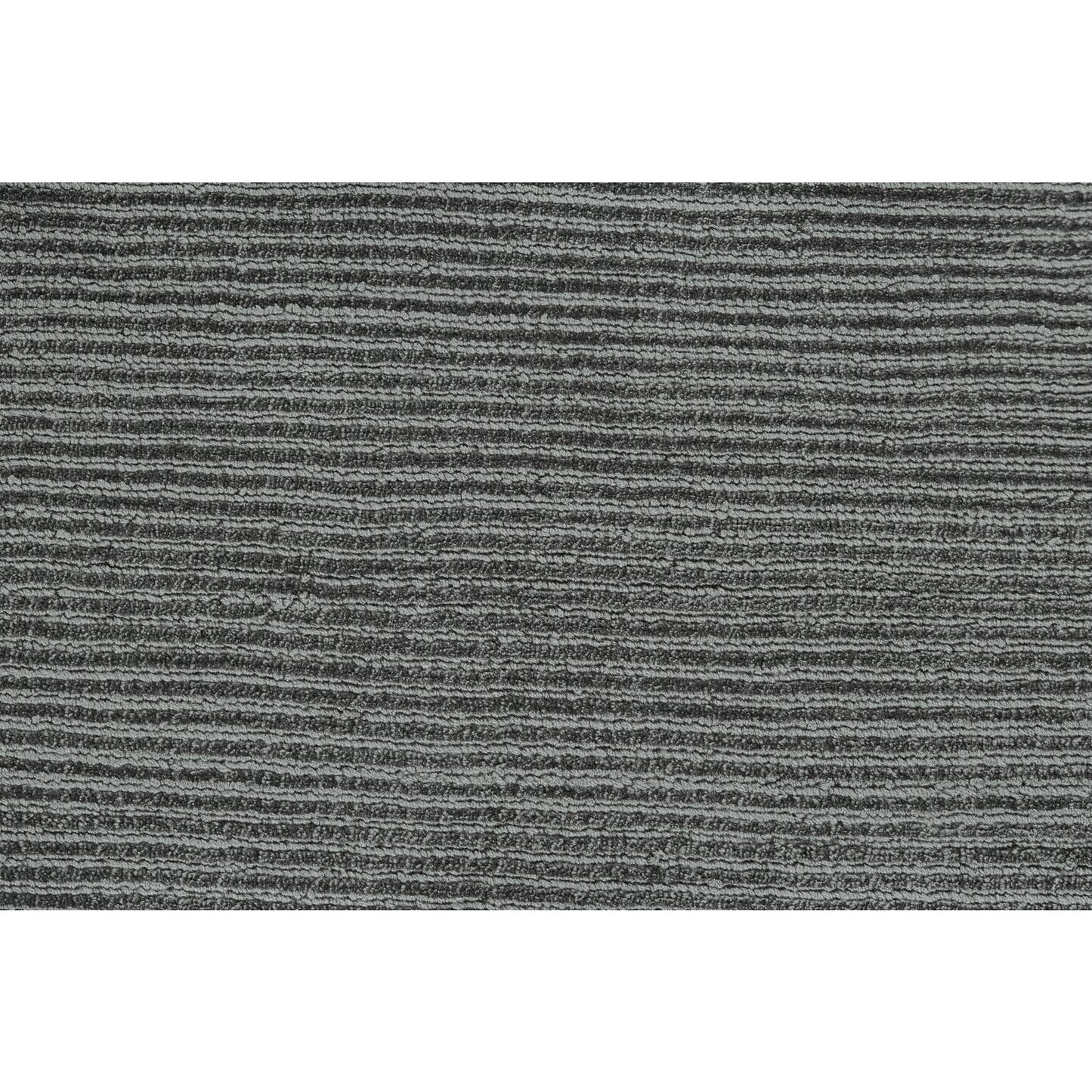 8' X 11' Gray And Black Hand Woven Area Rug