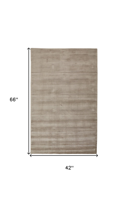 8' X 11' Gray Hand Woven Area Rug