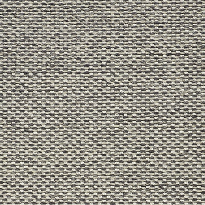 5' X 8' Gray and Ivory Wool Floral Hand Woven Area Rug