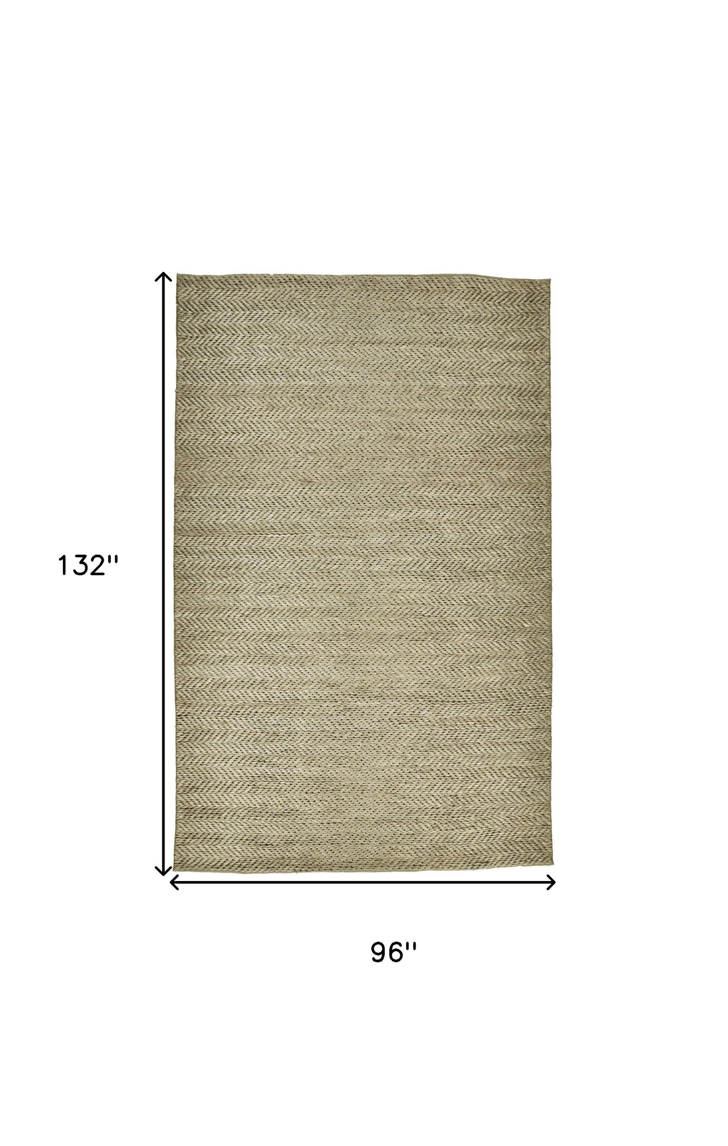 5' X 8' Tan And Gray Hand Woven Area Rug