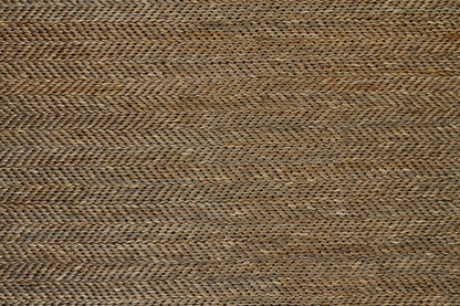 5' X 8' Tan And Gray Hand Woven Area Rug