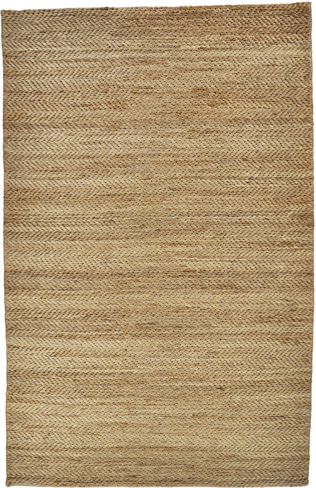 5' X 8' Tan Orange And Brown Hand Woven Area Rug