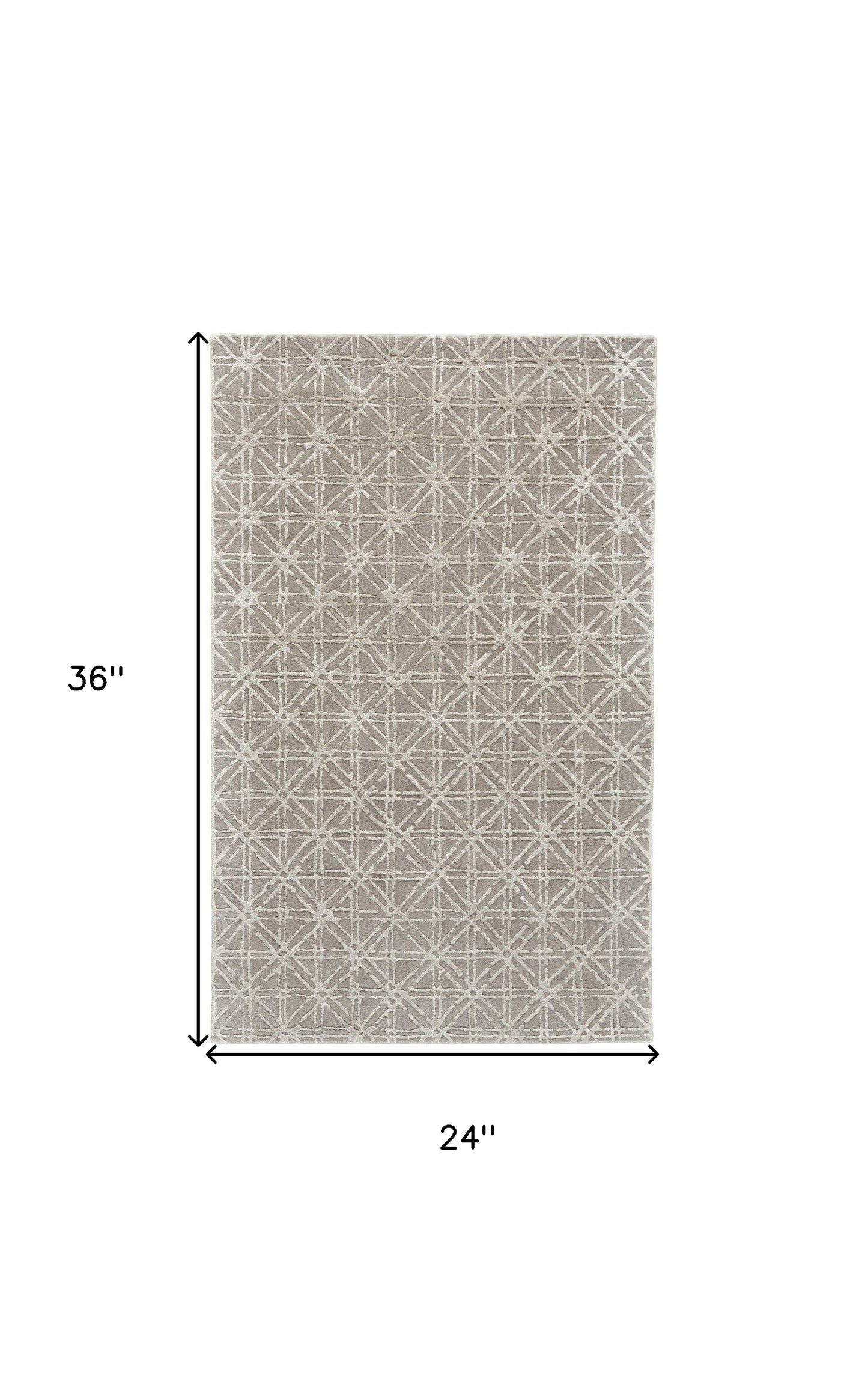 8' X 11' Taupe Ivory And Tan Wool Abstract Tufted Handmade Area Rug