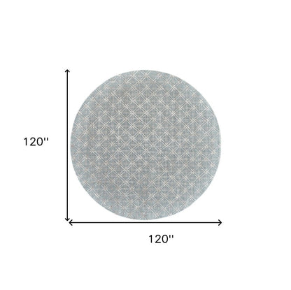 8' X 11' Taupe Ivory And Tan Wool Abstract Tufted Handmade Area Rug