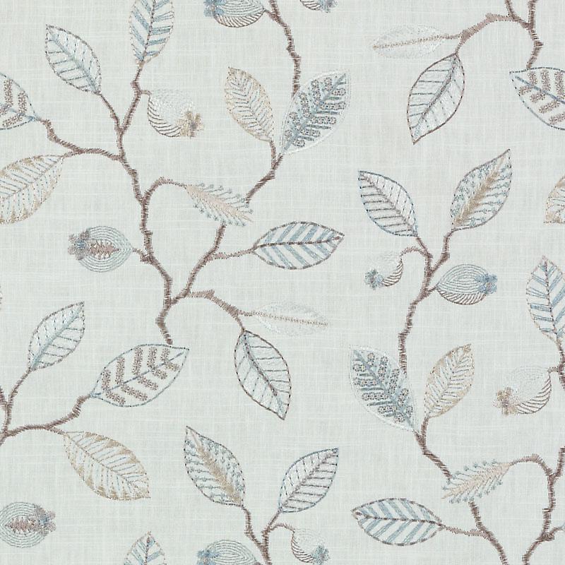 Duralee Da61698 | 693-Natural/Aqu  Drapery     - 511626