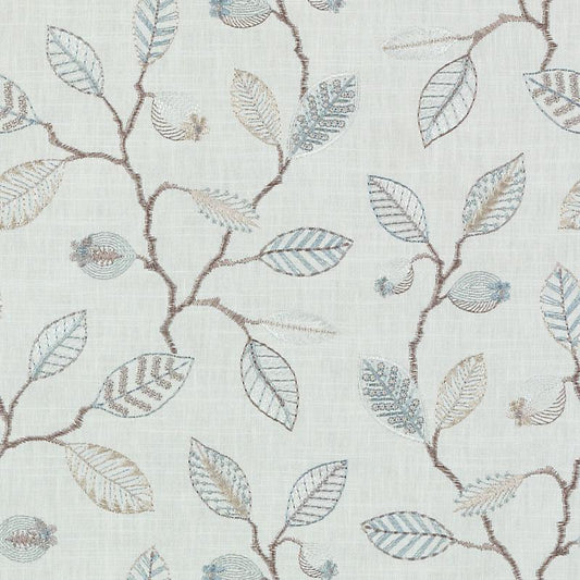 Duralee Da61698 | 693-Natural/Aqu  Drapery     - 511626