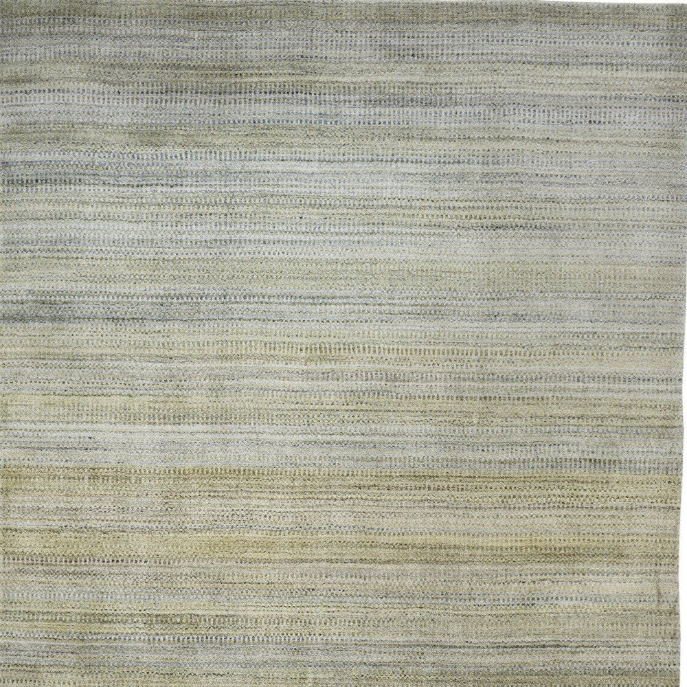 7' X 10' Gold Ivory and Gray Abstract Area Rug