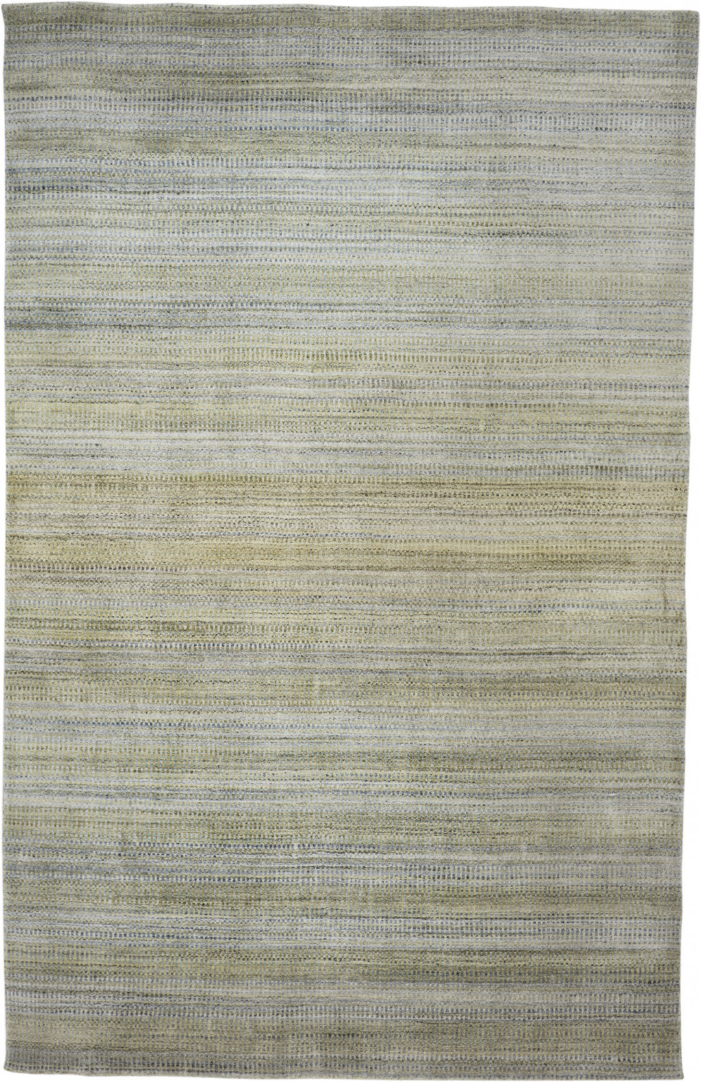 8' X 11' Blue And Gray Ombre Hand Woven Area Rug