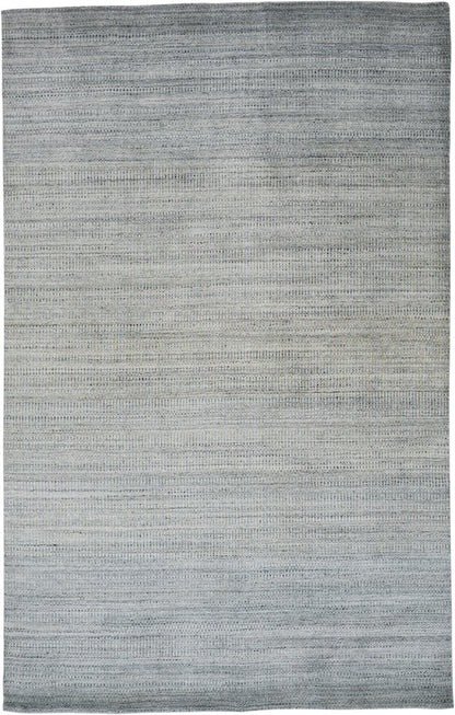 7' X 10' Gold Ivory and Gray Abstract Area Rug
