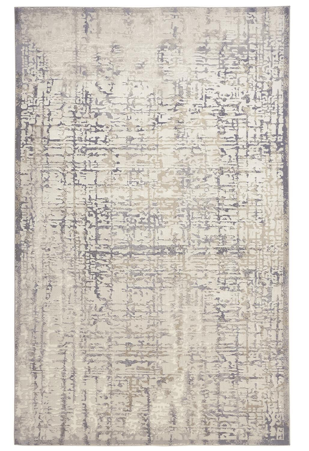 8' X 11' Blue And Gray Ombre Hand Woven Area Rug