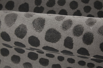 8' X 11' Gray And Silver Abstract Area Rug