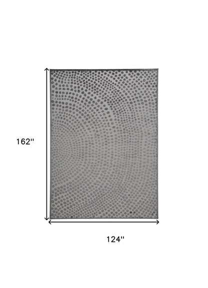 2' X 3' Gray And Silver Abstract Area Rug