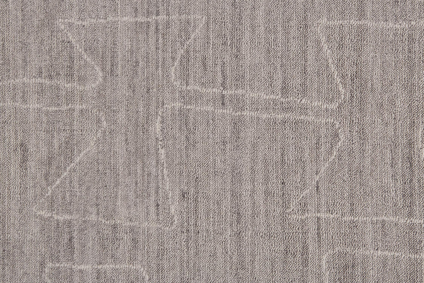 4' X 6' Gray Taupe And Ivory Abstract Hand Woven Area Rug