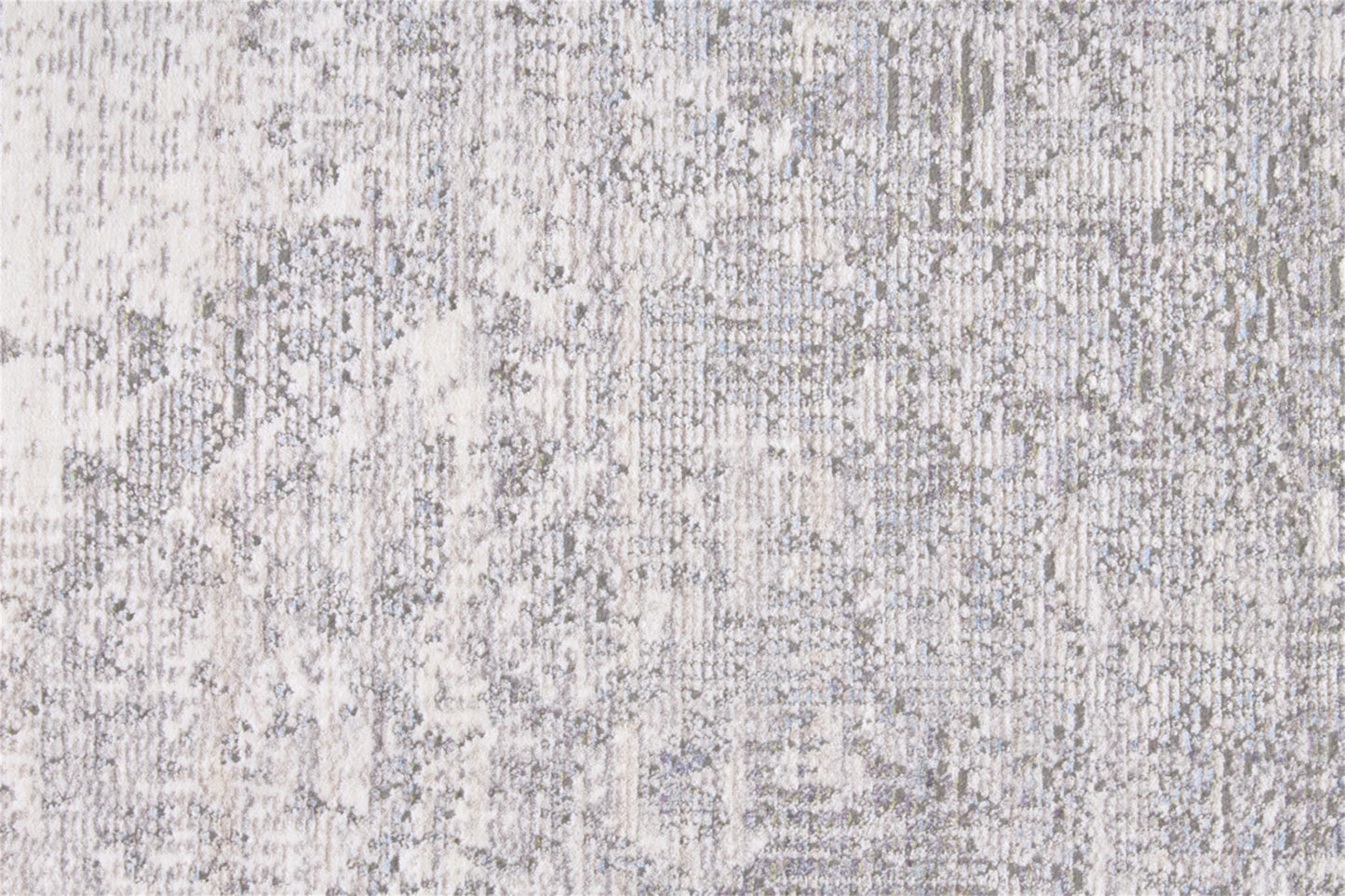 8' X 10' Gray Ivory And Taupe Abstract Distressed Area Rug With Fringe