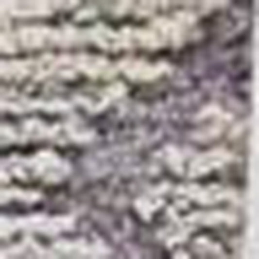 8' Gray and Ivory Round Wool Abstract Hand Tufted Area Rug