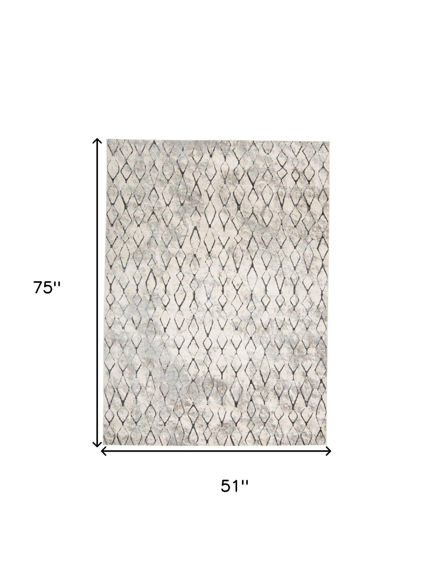 8' X 11' Ivory Gray And Taupe Abstract Stain Resistant Area Rug