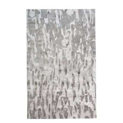 5' X 8' Taupe And Gray Abstract Hand Tufted Area Rug