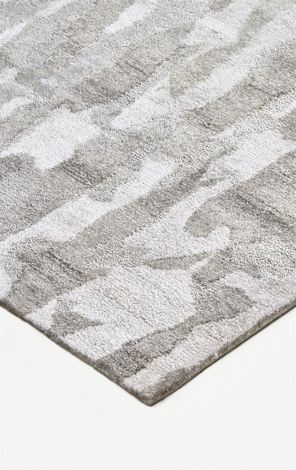 5' X 8' Taupe And Gray Abstract Hand Tufted Area Rug