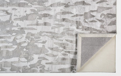 5' X 8' Taupe And Gray Abstract Hand Tufted Area Rug