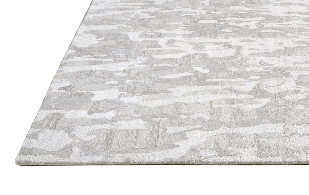 5' X 8' Taupe And Gray Abstract Hand Tufted Area Rug