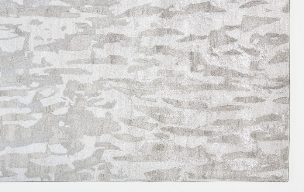 5' X 8' Taupe And Gray Abstract Hand Tufted Area Rug