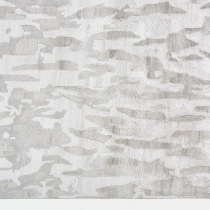 5' X 8' Taupe And Gray Abstract Hand Tufted Area Rug