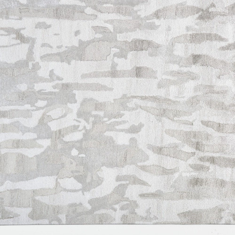 5' X 8' Taupe And Gray Abstract Hand Tufted Area Rug