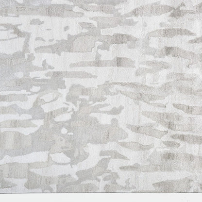 5' X 8' Taupe And Gray Abstract Hand Tufted Area Rug