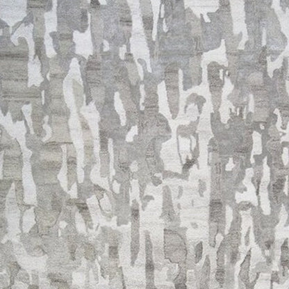 5' X 8' Taupe And Gray Abstract Hand Tufted Area Rug