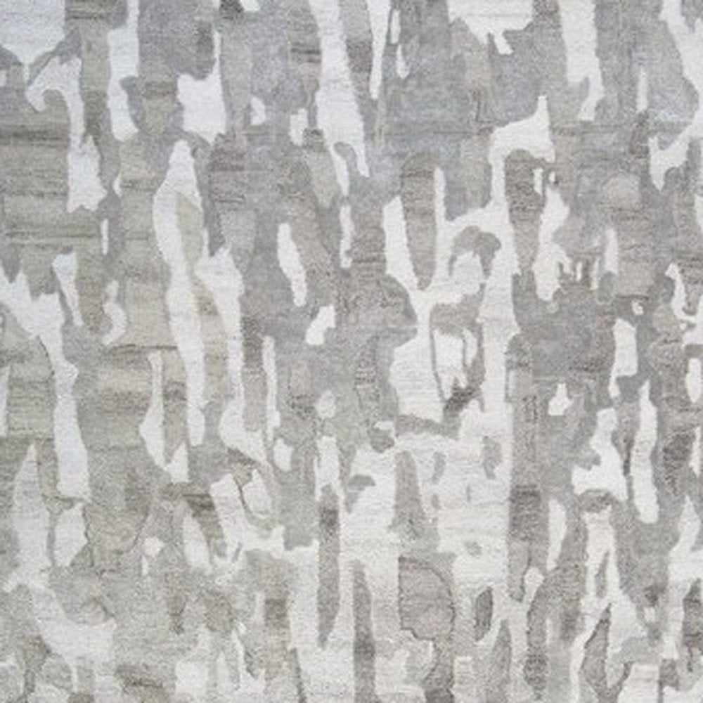 5' X 8' Taupe And Gray Abstract Hand Tufted Area Rug