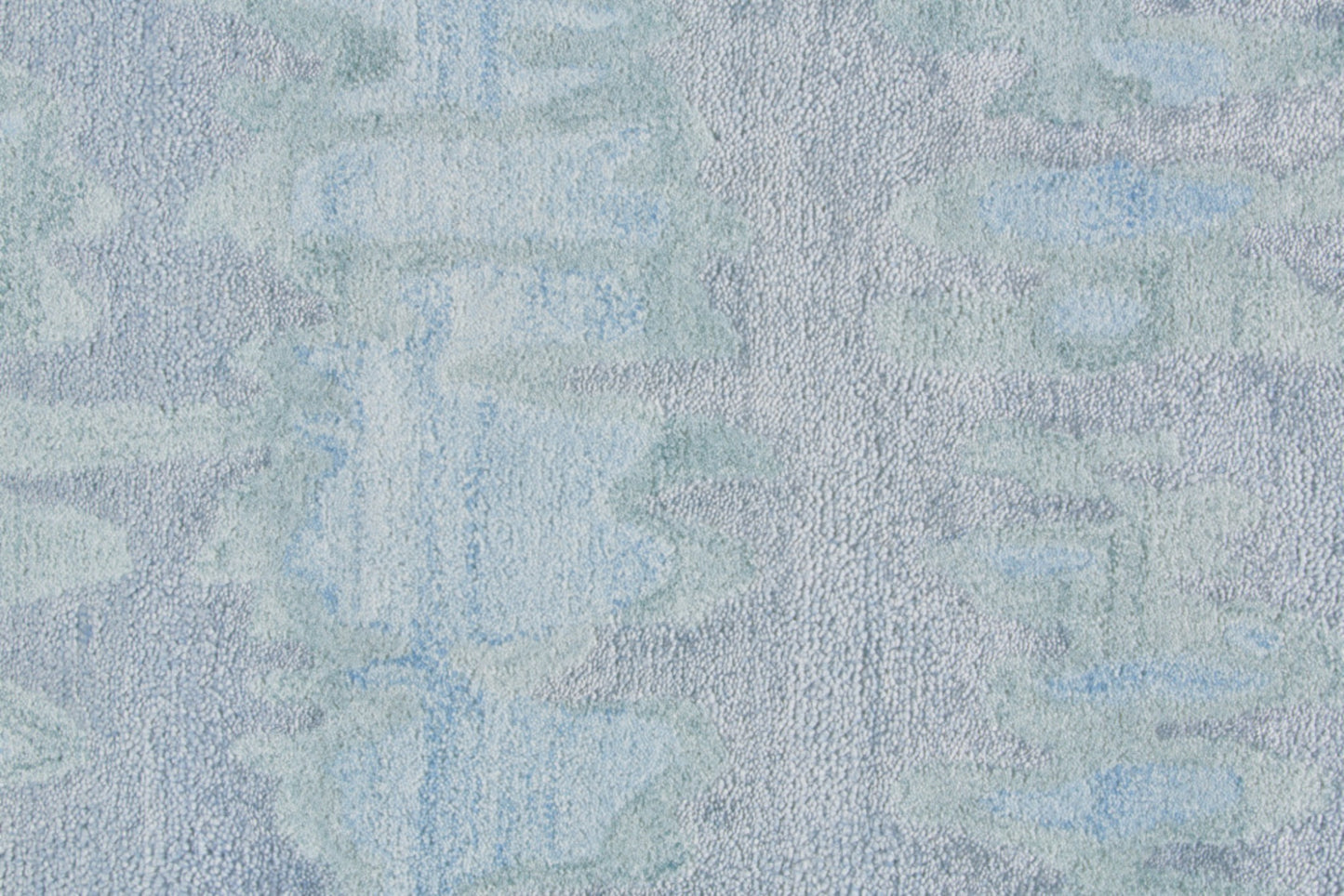 4' X 6' Blue Green And Gray Abstract Tufted Handmade Area Rug