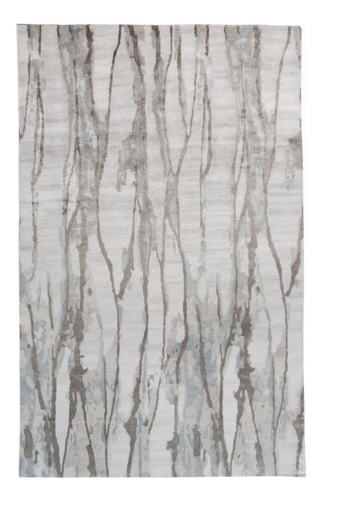 8' X 10' Taupe Ivory And Gray Abstract Tufted Handmade Area Rug