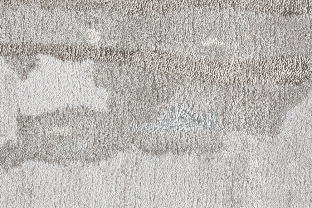 8' X 10' Taupe Ivory And Gray Abstract Tufted Handmade Area Rug