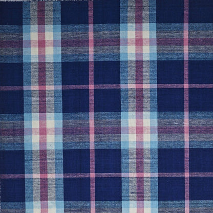 8' X 10' Blue and White Abstract Hand Woven Area Rug