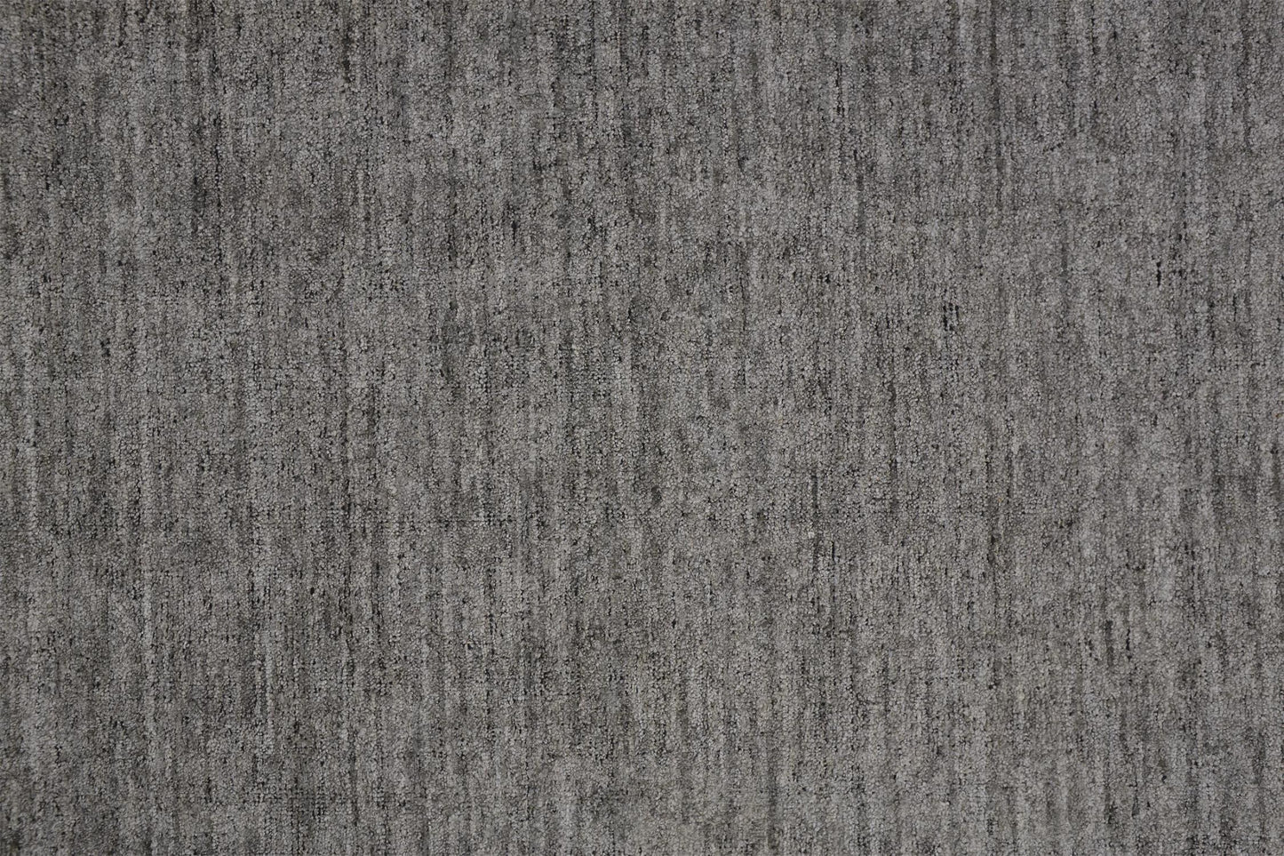 5' X 8' Gray and Black Hand Woven Area Rug