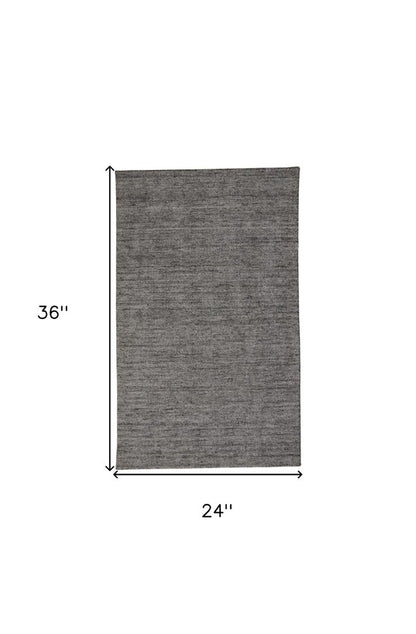 5' X 8' Pink and Ivory Hand Woven Area Rug