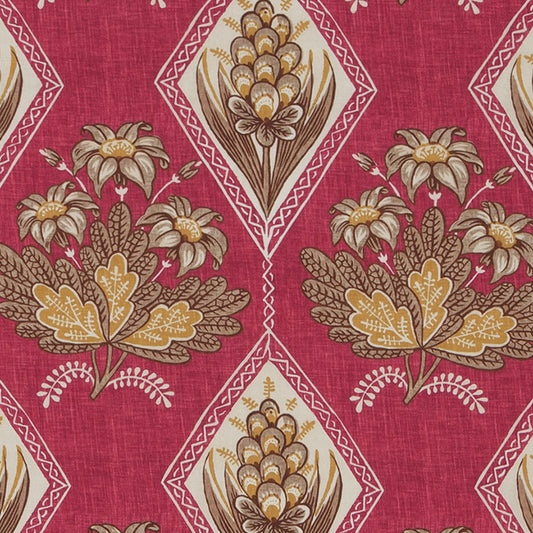 Duralee Monogram Be42621 | 366-Crimson  Print     - 512628