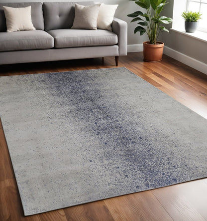 12' X 15' Ivory Gray And Black Abstract Power Loom Area Rug
