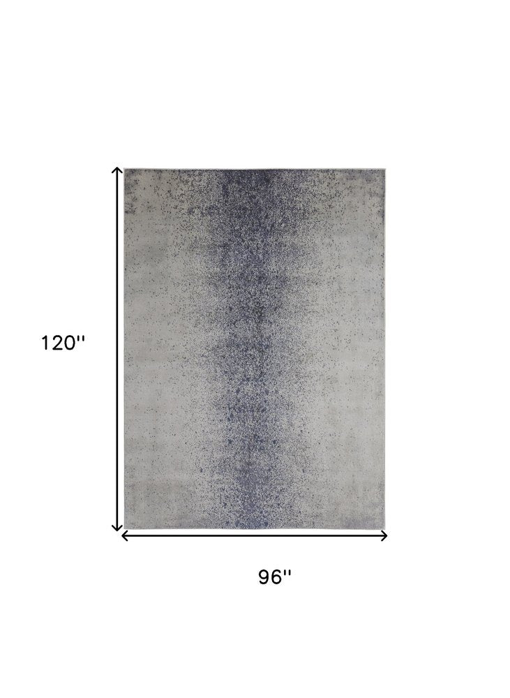 12' X 15' Ivory Gray And Black Abstract Power Loom Area Rug