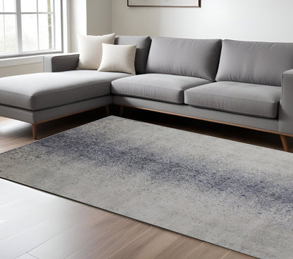 12' X 15' Ivory Gray And Black Abstract Power Loom Area Rug