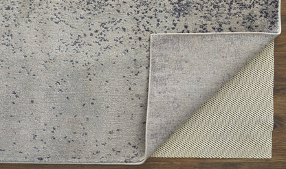 12' X 15' Ivory Gray And Black Abstract Power Loom Area Rug