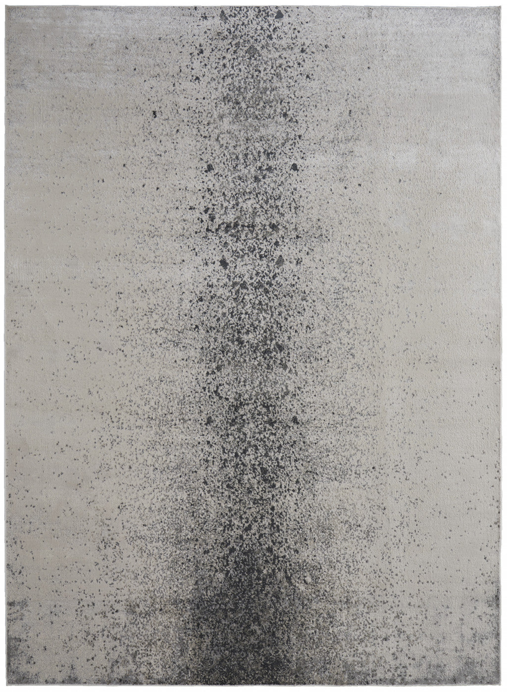 8' x 10' Gray Abstract Area Rug