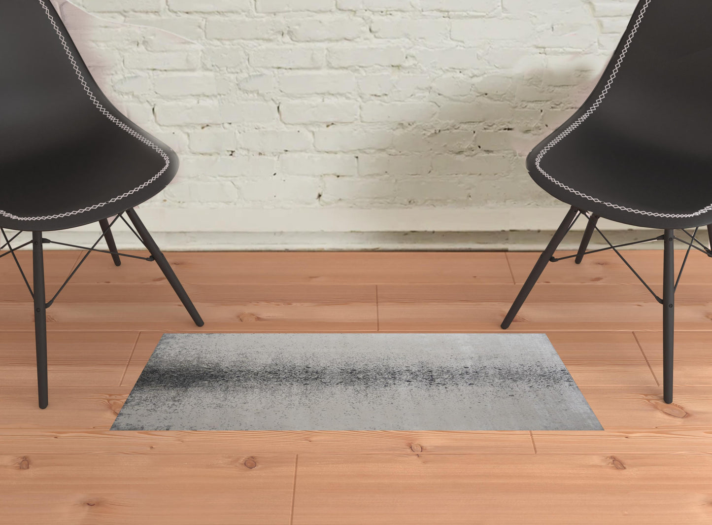 8' x 10' Gray Abstract Area Rug