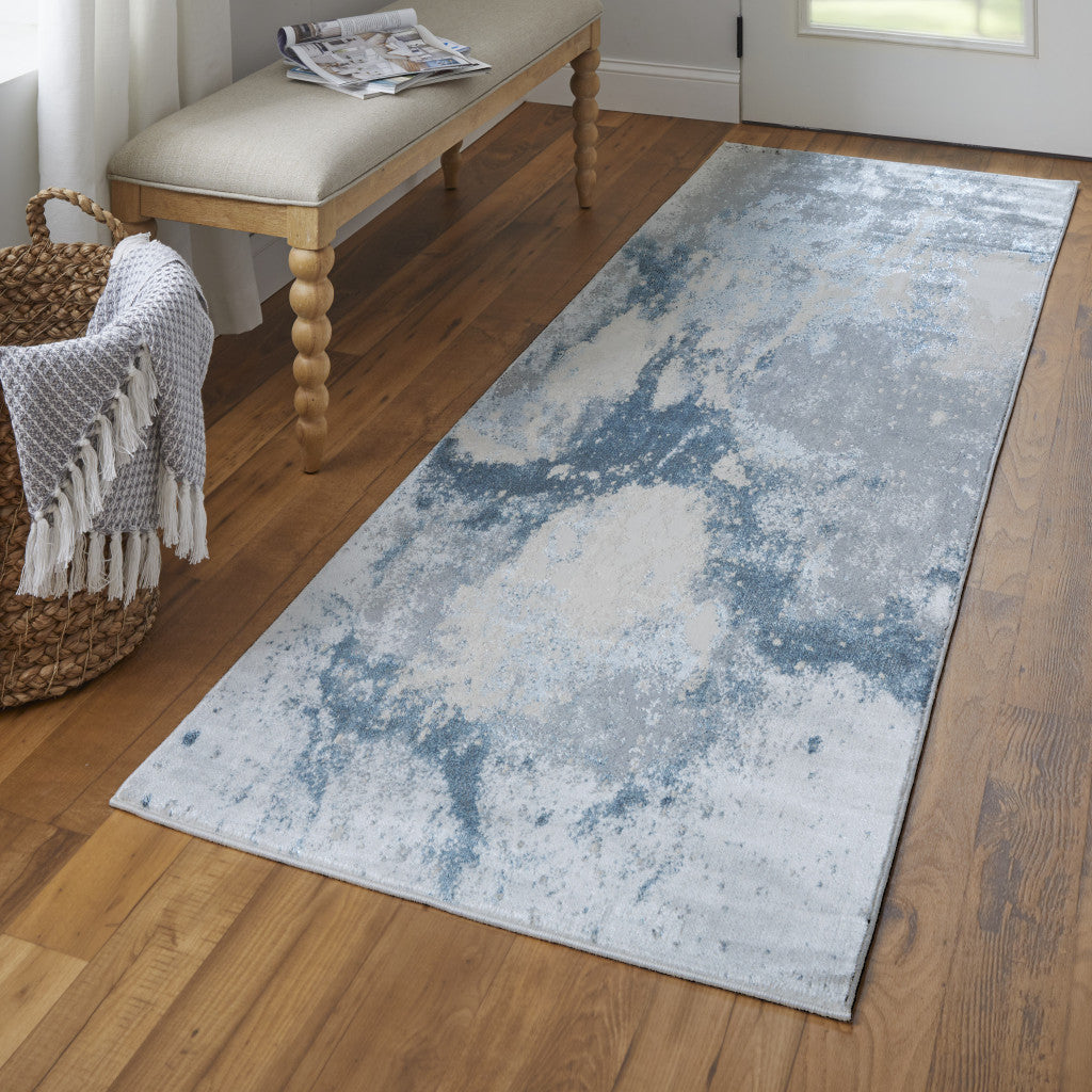 4' X 6' Gray Abstract Area Rug