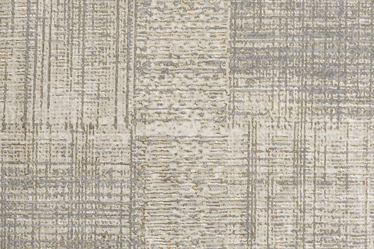 4' X 6' Gray And Ivory Abstract Area Rug