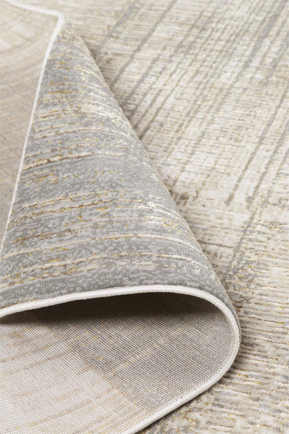 8' X 10' Gray And Ivory Abstract Area Rug