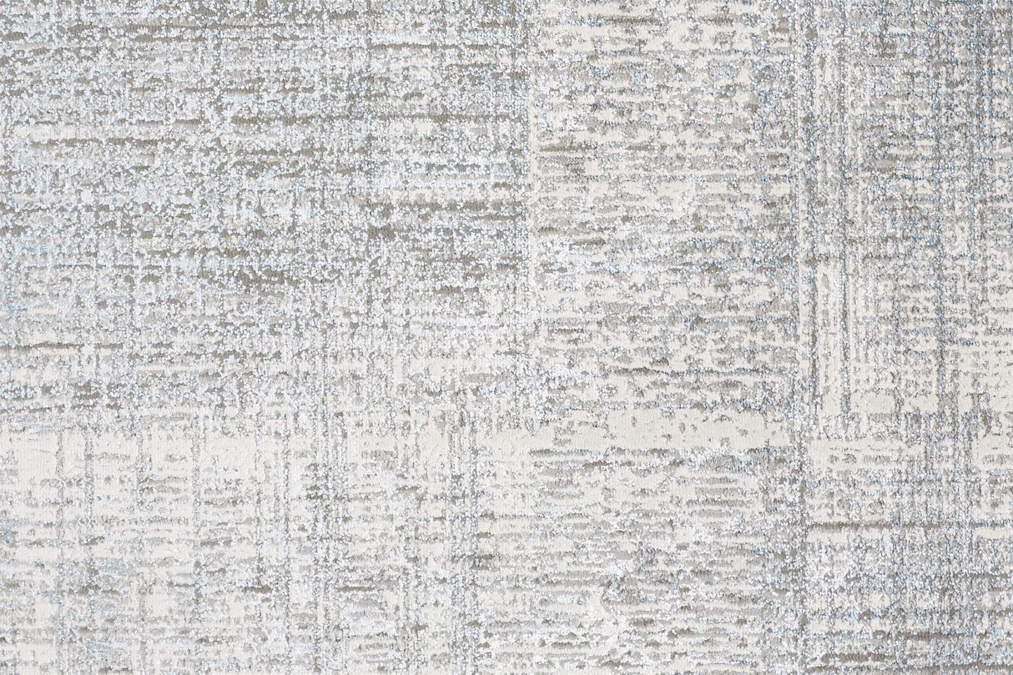 4' X 6' Gray and White Abstract Non Skid Area Rug