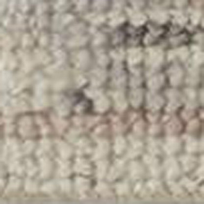 8' X 10' Ivory Gray And Blue Wool Floral Hand Knotted Stain Resistant Area Rug